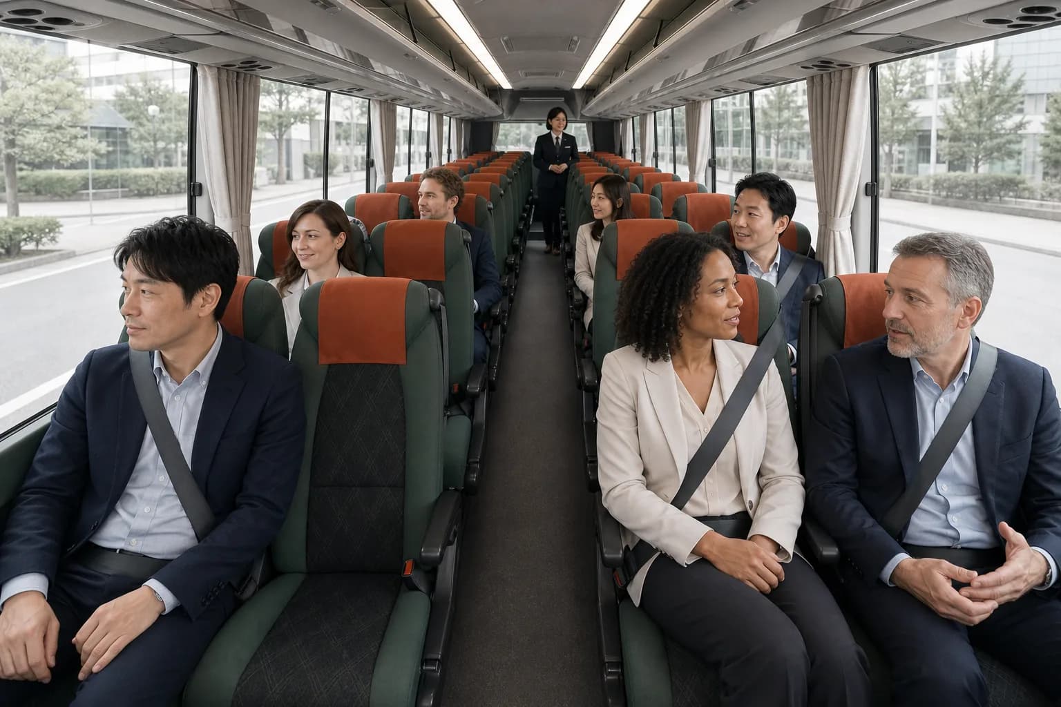 Hino Selega High Decker (대표 차종) 차내 서비스