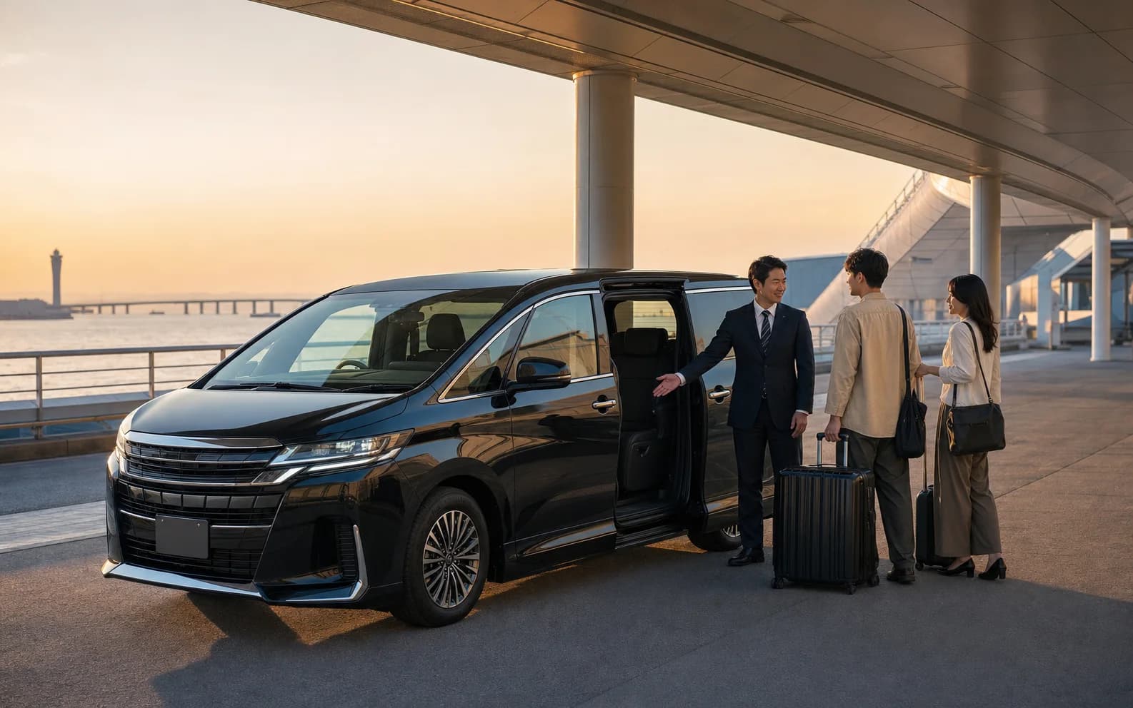関西空港から大阪・京都、その先へ直行。 — GM LIMO service scene